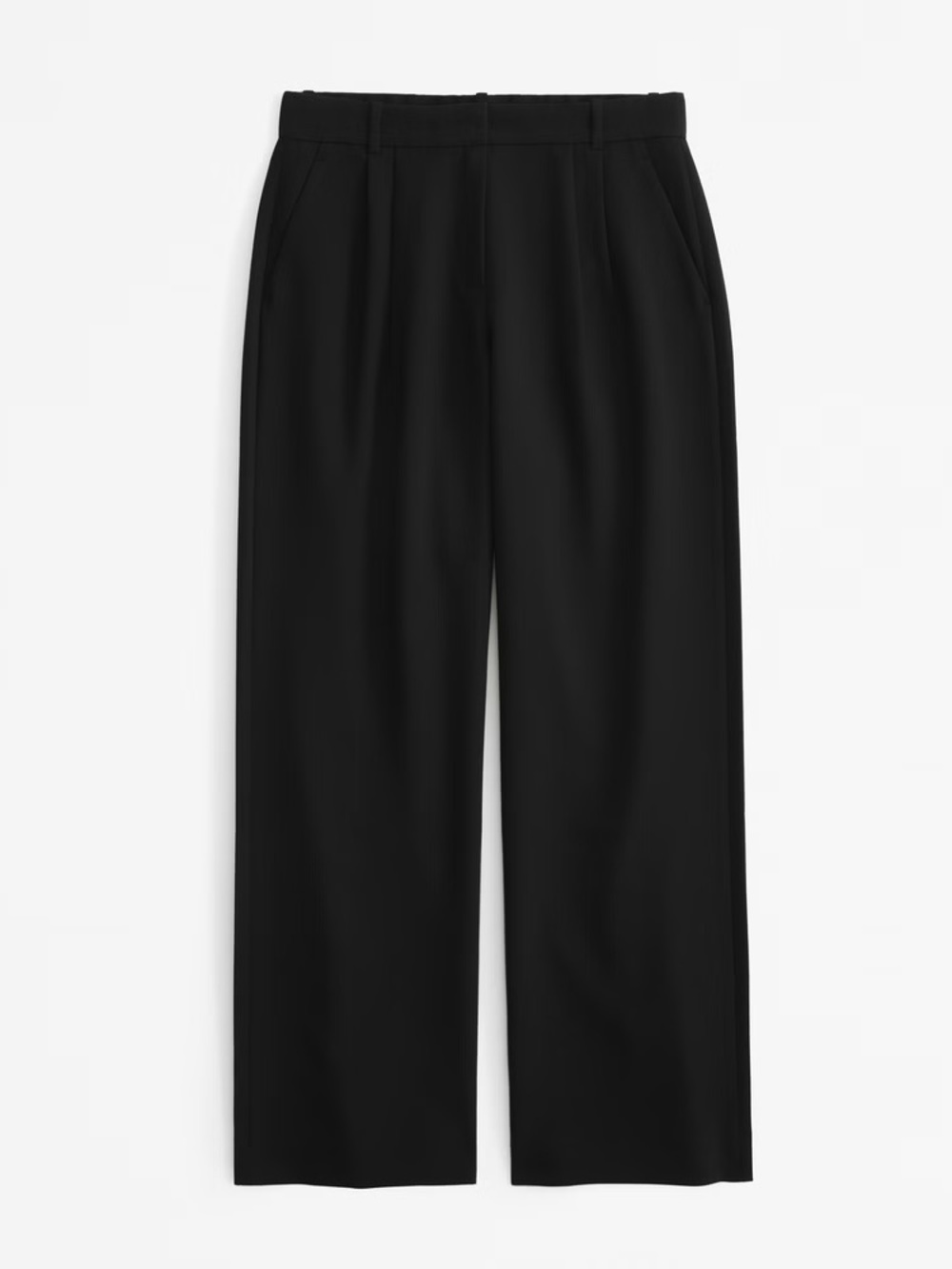 Abercrombie & Fitch Sloane Tailored Wide Leg Pants Size Large black